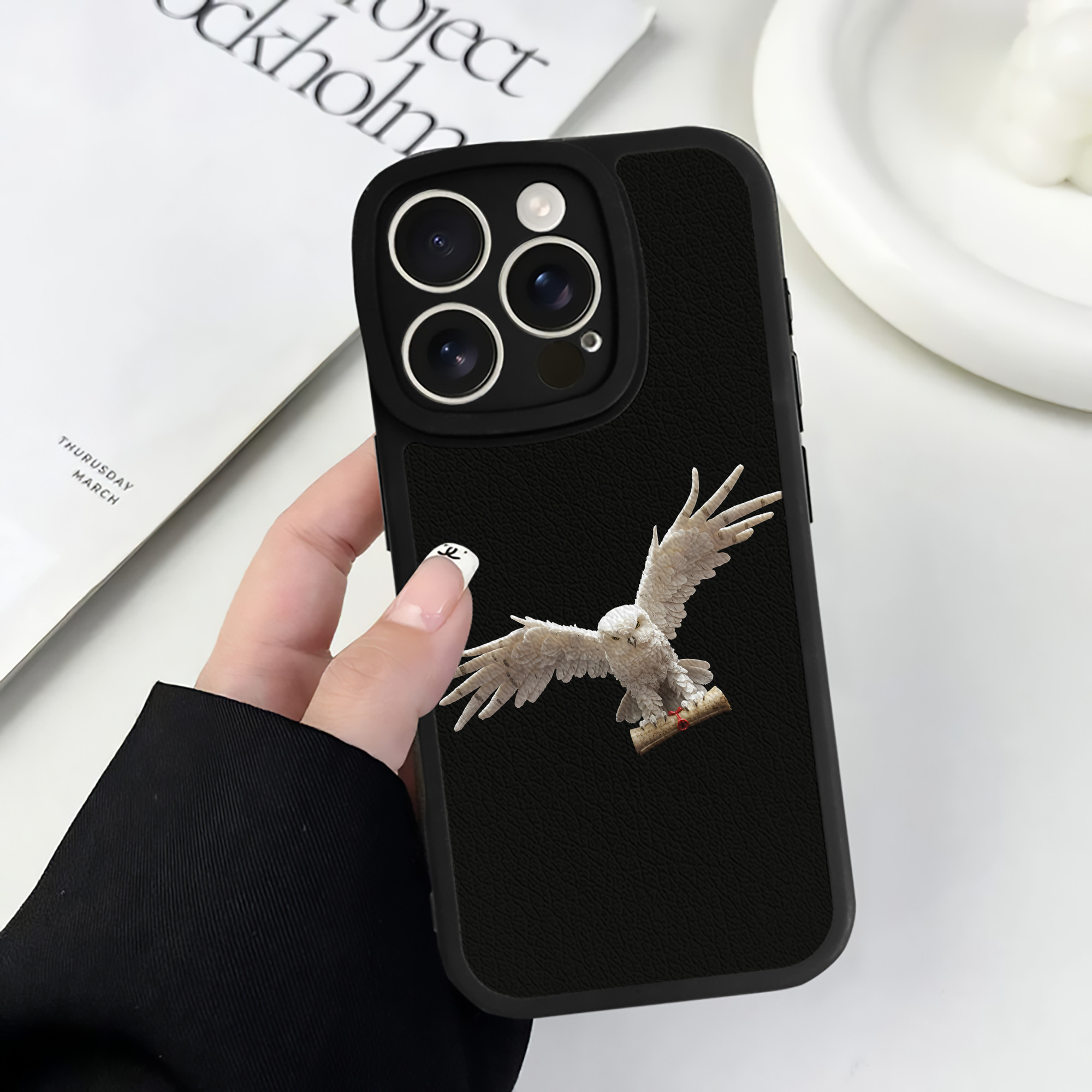（画像用） Harry Potter ハリー・ポッターシリーズ 【iPhone 16シリーズ対応】シリコンスマホケース（レザー調） 材質：シリコン